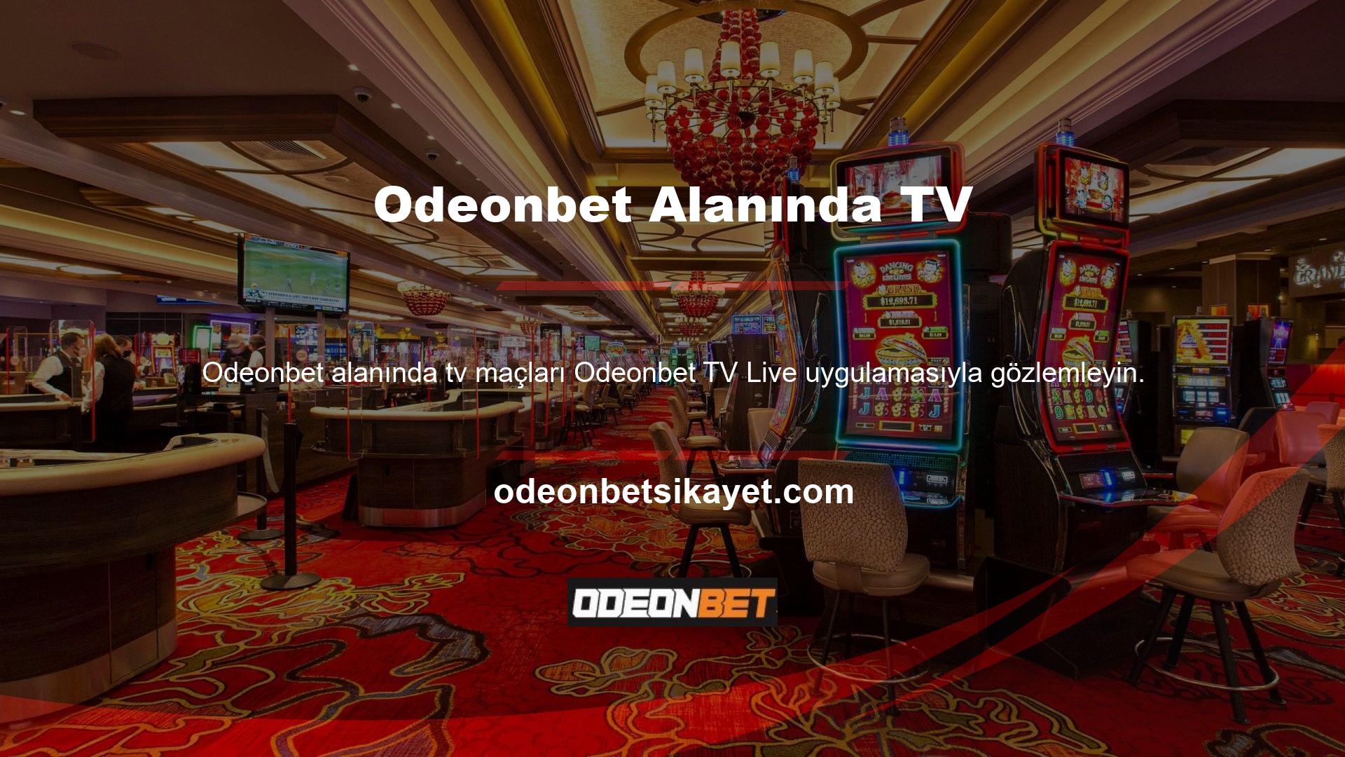 Odeonbet TV Live uygulaması tüm şirket oyunlarına ücretsiz erişim sağlar